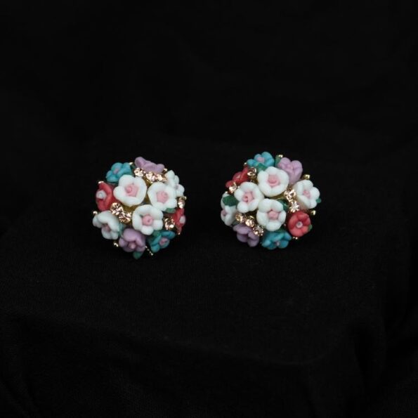 Multicolor Flower Earrings