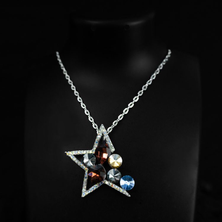 Charmistic Multicolor Star Shape Crystal Stylish Necklace