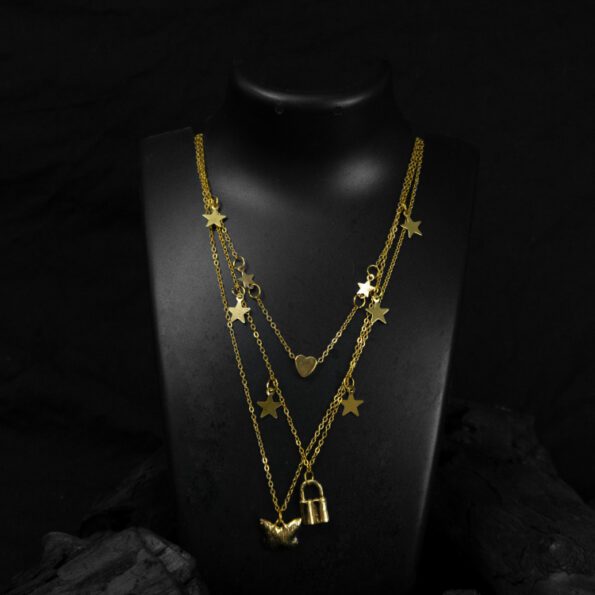 Glorious gold color necklace