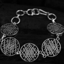 Chakra Silver Color Chain Bracelet