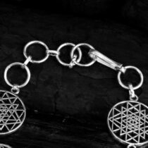 Chakra Silver Color Chain Bracelet