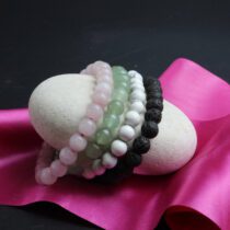 Green Luxe Crystallized Beaded Bracelet