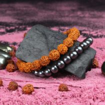 Rudraksha Crystallized Bracelet Natural Precious Stone
