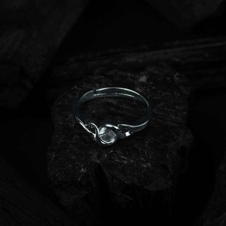 Silver Color Delicate Adjustable Ring