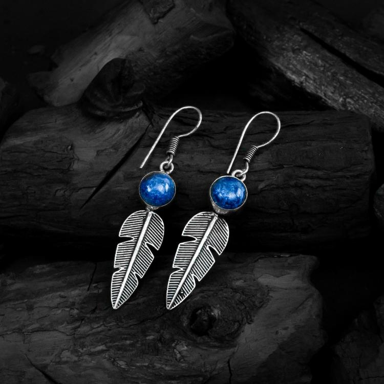 Fascinating Silver Color Leaf Pattern Earrings