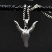 Longhorn Bull Head Pendant