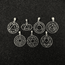 Oxidized 7 Chakra Pendant