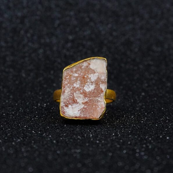 Raw Stone Square Ring