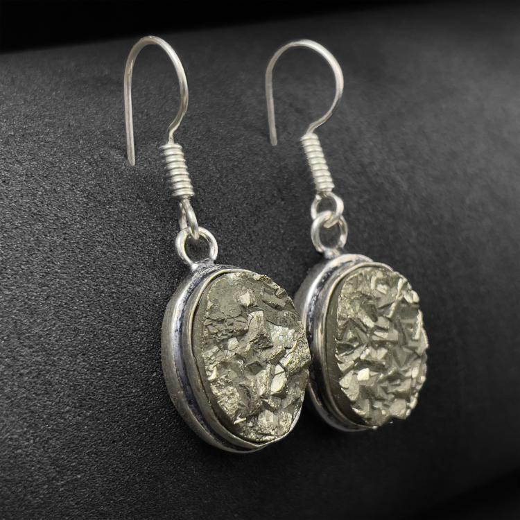 Pyrite Stone Earrings