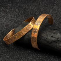 Traditional Seven Chakra Copper Kada