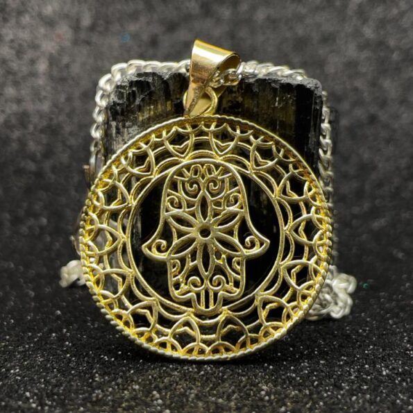 Elegant Humsa Design Pendant
