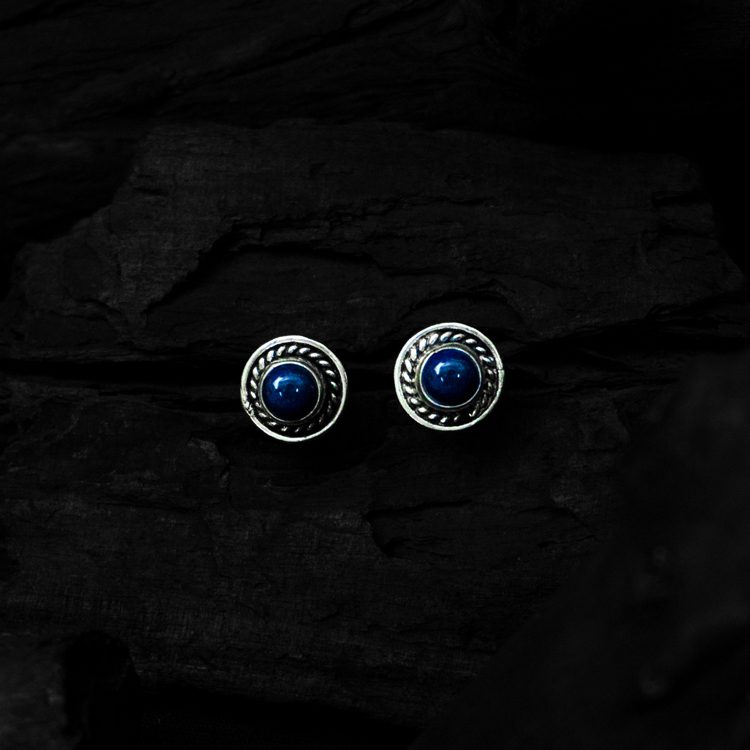 Cherishing Silver Crystal Round Shape Earrings