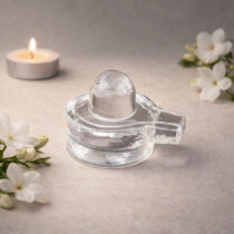 Sphatik Shivling Crystal Clear Quartz Shiv Lingam