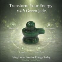 Green Jade Shiva Lingam
