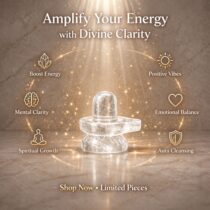 Sphatik Shivling Crystal Clear Quartz Shiv Lingam