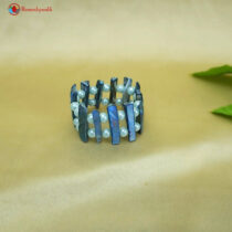 Dyed Mother of Pearl Chunky Bright Blue Bracelet