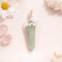 Green Aventurine Double Terminated Pendant