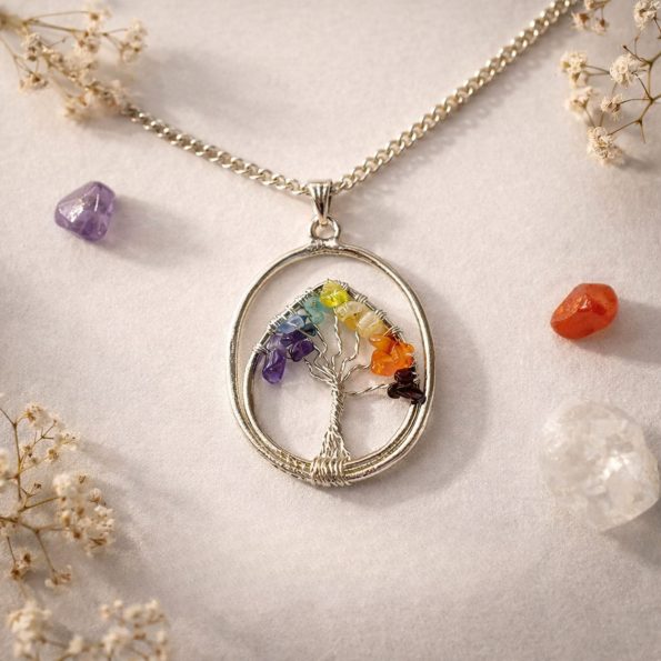 7 Chakra Tree Pendant