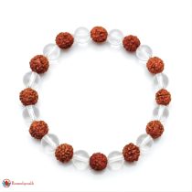Rudraksha Crystal Bracelet