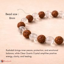 Rudraksha Crystal Bracelet