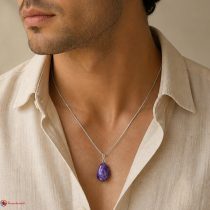 Amethyst Small Tumble Pendant
