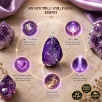 Amethyst Small Tumble Pendant