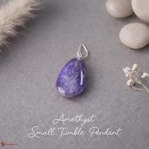 Amethyst Small Tumble Pendant
