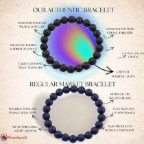 Black Lava Stone Bracelet 8mm