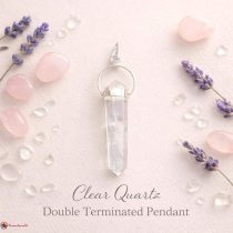 Clear Quartz Double Terminated Pendant