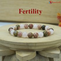 Fertility Bracelet, Unakite Moonstone Combination Bracelet 8mm