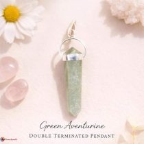 Green Aventurine Double Terminated Pendant