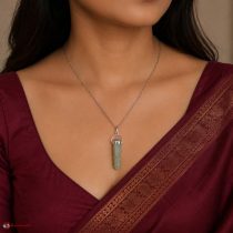 Green Aventurine Double Terminated Pendant