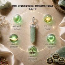 Green Aventurine Double Terminated Pendant