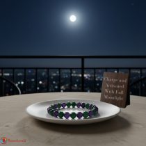 Green Jade Amethyst Combination Bracelet 8mm