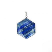 Lapis Lazuli David Star Shape Frame Pendant
