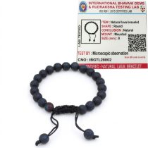 Lava Stone Macrame Bracelet