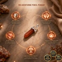 Red Aventurine Pencil Pendant