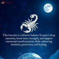 Scorpio Zodiac Crystal Bracelet