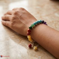 Seven Chakra Macrame Bracelet