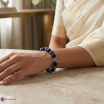 Sodalite Black Obsidian Combination Bracelet 8mm