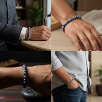 Sodalite Bracelet with Charm