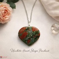 Unakite Heart Shape Pendant