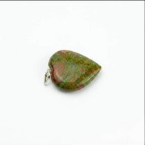 Unakite Heart Shape Pendant