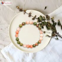 Fertility Bracelet, Unakite Moonstone Combination Bracelet 8mm